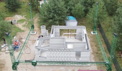 Компания "АМТ" начала строительство посёлка под г. Ярославль при помощи строительного принтера S-300! 