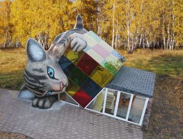 Под Ярославлем появился кошка-дом, напечатанный на 3D принтере